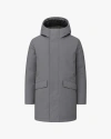 Quartz Co. Champlain Ca | Hooded Down Winter Jacket In Gray