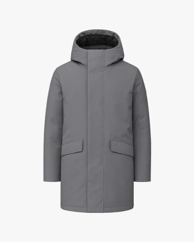 Quartz Co. Champlain Ca | Hooded Down Winter Jacket In Gray