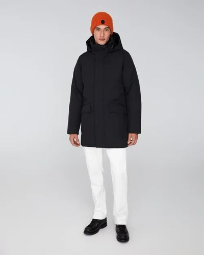 Quartz Co. Champlain | Hooded Down Winter Jacket In Black