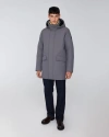 Quartz Co. Champlain | Hooded Down Winter Jacket In Steel Grey