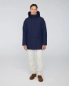 Quartz Co. Champlain | Hooded Down Winter Jacket In True Navy