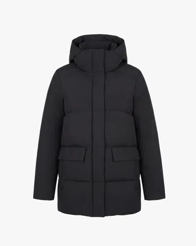 Quartz Co. Chloe | Hooded Down Winter Jacket In Black