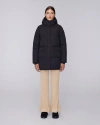 Quartz Co. Chloe | Hooded Down Winter Jacket In Black