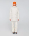 Quartz Co. Chloe | Hooded Down Winter Jacket In Oatmeal