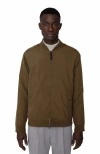 Quartz Co. Daniel Bomber Jacket In Dark Sand