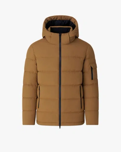 Quartz Co. Dawson | Hooded Recycled Down Winter Jacket In Brown