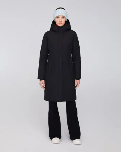 Quartz Co. Fermont | Hooded Down Winter Jacket In Black