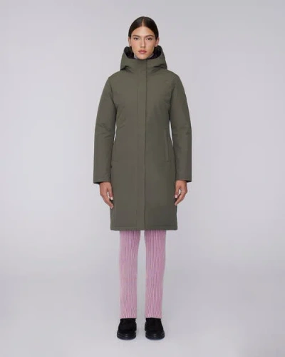 Quartz Co. Fermont | Hooded Down Winter Jacket In Olive