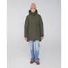 Quartz Co. Genia | Hooded Down Winter Jacket In Olive