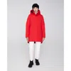 Quartz Co. Genia | Hooded Down Winter Jacket In Red