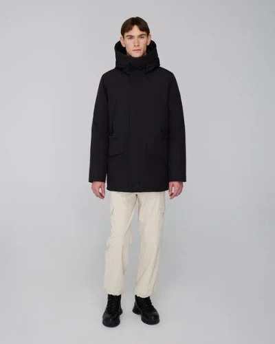 Quartz Co. Grant | Hooded Down Winter Jacket In Black