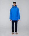 Quartz Co. Grant | Hooded Down Winter Jacket In Cobalt