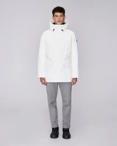 Quartz Co. Grant | Hooded Down Winter Jacket In Ivory