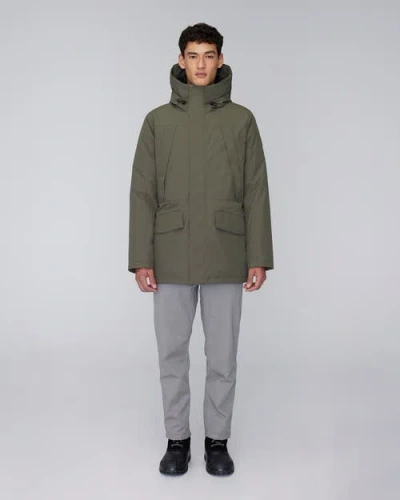 Quartz Co. Grant | Hooded Down Winter Jacket In Olive
