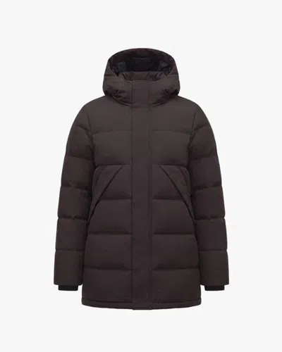 Quartz Co. Harper Edition | Hooded Down Winter Jacket In Alpine Bark