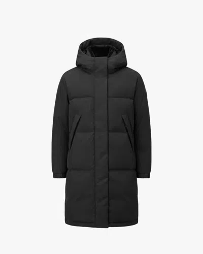Quartz Co. Ines Edition | Hooded Down Winter Jacket In Black