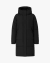 Quartz Co. Ines | Hooded Down Winter Jacket In Black