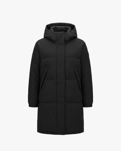 Quartz Co. Ines | Hooded Down Winter Jacket In Black