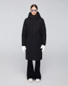 Quartz Co. Ines | Hooded Down Winter Jacket In Black