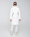 Quartz Co. Ines | Hooded Down Winter Jacket In Ivory