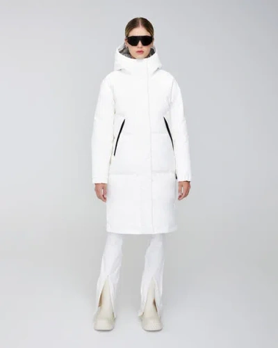 Quartz Co. Ines | Hooded Down Winter Jacket In Ivory
