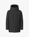 Quartz Co. Jules Ca | Hooded Down Winter Jacket In Black