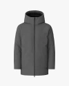 Quartz Co. Jules | Hooded Down Winter Jacket In Gray