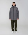 Quartz Co. Jules | Hooded Down Winter Jacket In Steel Grey