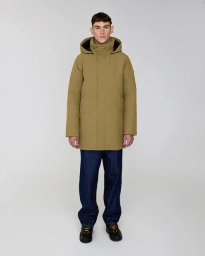 Quartz Co. Labrador | Hooded Down Winter Jacket In Khaki