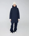 Quartz Co. Madeline | Hooded Insulated Winter Jacket In True Navy