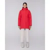 Quartz Co. Maeva | Hooded Insulated Winter Jacket In Fiery Red