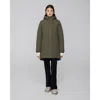 Quartz Co. Maeva | Hooded Insulated Winter Jacket In Olive