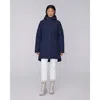Quartz Co. Maeva | Hooded Insulated Winter Jacket In True Navy