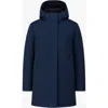 Quartz Co. Mara | Hooded Insulated Winter Jacket In Blue