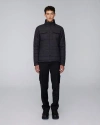 Quartz Co. Neal | Lightweight Insulated Shirt Jacket In Black