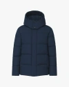 Quartz Co. Paige | Hooded Down Winter Jacket In Blue