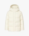 Quartz Co. Paige | Hooded Down Winter Jacket In White