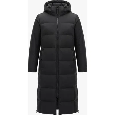 Quartz Co. Sofia | Hooded Down Winter Jacket In Black