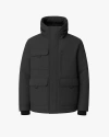 Quartz Co. Teslin | Recycled Down Winter Jacket In Black