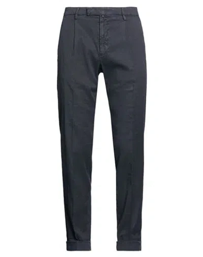 Quattro.decimi Quattro. Decimi Man Pants Navy Size 32 Linen, Cotton, Elastane In Blue