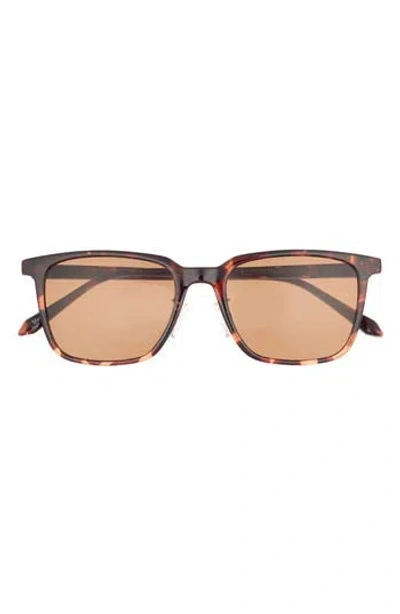 Quay 52mm Algorithm Square Sunglasses In Brown