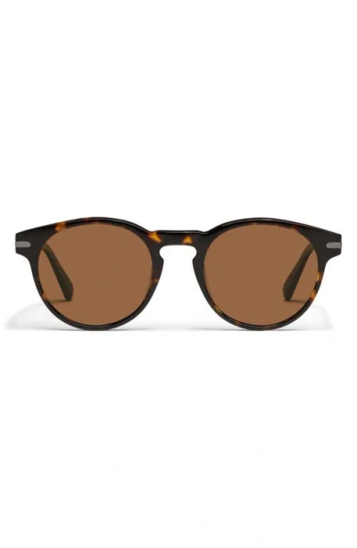 Quay 52mm Slow Mo Polarized Round Sunglasses In Metallic