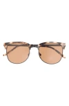 Quay 53mm Evasive Brow Bar Square Sunglasses