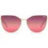 Quay 55mm In Pursuit Cat Eye Sunglasses In Gold/purple