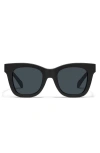 Quay After Hours 51mm Polarized Square Sunglasses In Black