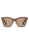 Quay After Hours 51mm Square Sunglasses In Brown