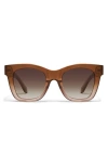 Quay After Hours 51mm Square Sunglasses In Coffee Doe/brown