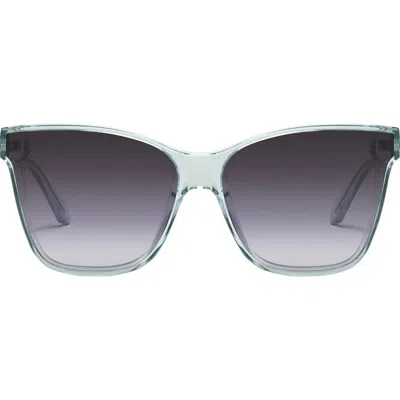 Quay After Party 51mm Square Sunglasses In Gls/smk