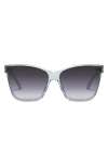 Quay After Party 51mm Square Sunglasses In Gray