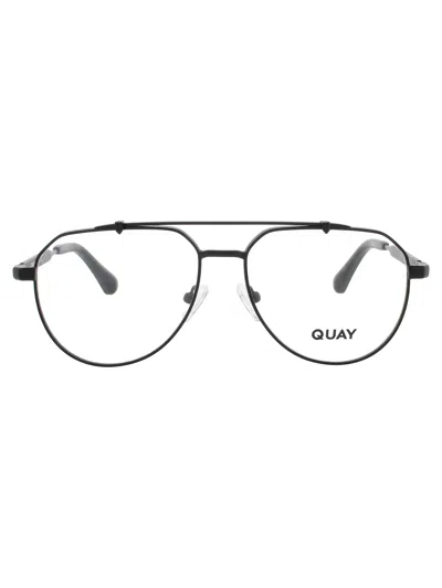Quay All Caps Rx Eyeglasses In Mtblk - Matte Black - Demo